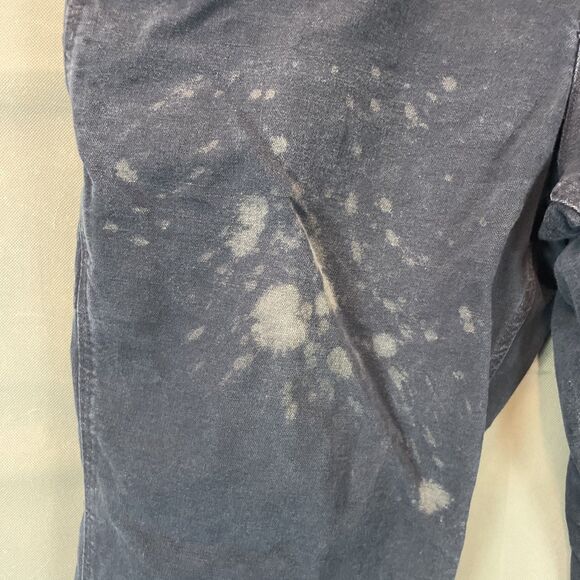 Carhartt Carpenter Pants Mens 40x32 Navy Blue Duck Canvas Relaxed Fit Loose Work - Picture 3 of 9